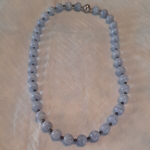 Milor Blue Lace Agate Necklace